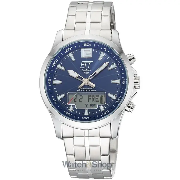 Ceas ETT Eco Tech Time ETT Eco Tech Time EGA-11716-31M Mens Watch Radio-controlled Solar Drive Professional Chronograph 45mm 5ATM