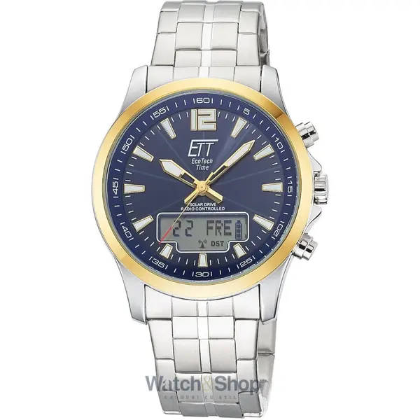 Ceas ETT Eco Tech Time ETT Eco Tech Time EGA-11717-31M Mens Watch Radio-controlled Solar Drive Professional Chronograph 45mm 5ATM