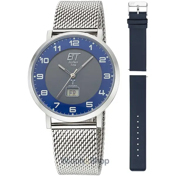 Ceas ETT Eco Tech Time ETT Eco Tech Time EGS-11621-32MS Mens Watch Atacama Solar Radio Controlled 40mm 5ATM