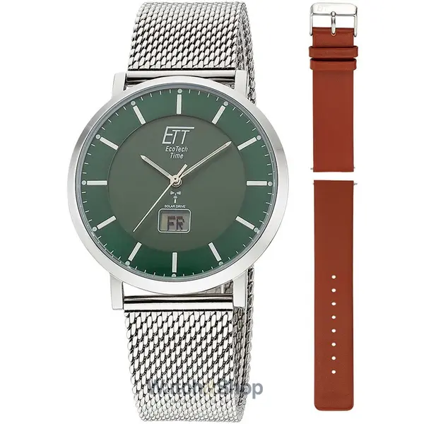 Ceas ETT Eco Tech Time ETT Eco Tech Time EGS-11622-81MS Mens Watch Atacama Solar Radio Controlled 40mm 5ATM
