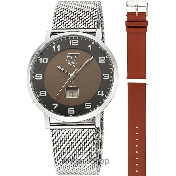 Ceas ETT Eco Tech Time ETT Eco Tech Time EGS-11624-22MS Mens Watch Atacama Solar Radio Controlled 40mm 5ATM