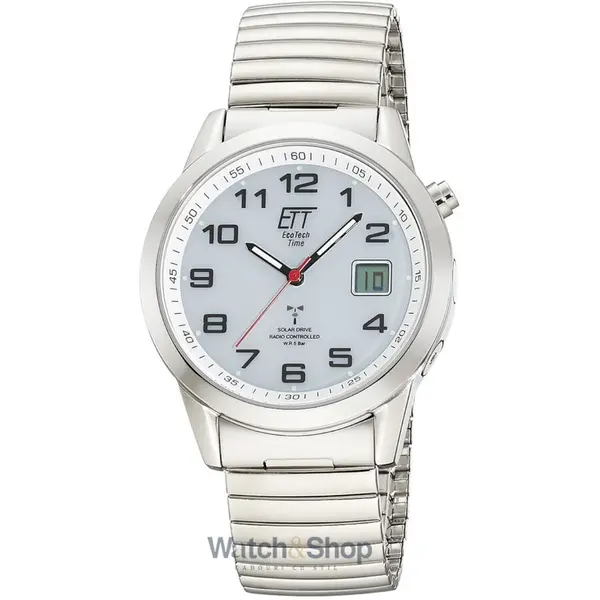 Ceas ETT Eco Tech Time ETT Eco Tech Time EGS-11711-12Z Mens Watch Radio-controlled Solar Drive Basic 41mm 5ATM