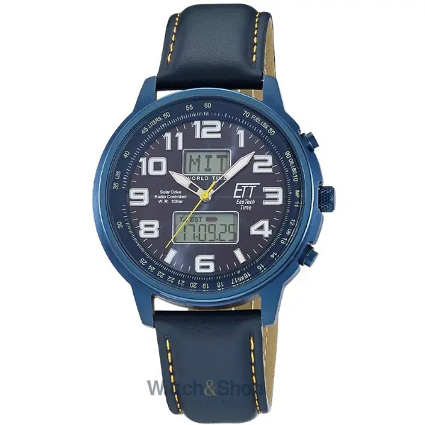 Ceas ETT Eco Tech Time ETT Eco Tech Time EGS-11734-32L Mens Watch Solar Drive Radio-controlled 48mm 10ATM