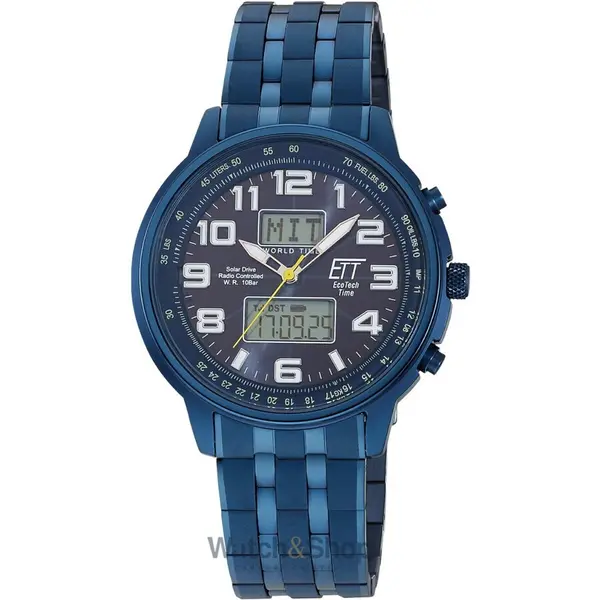 Ceas ETT Eco Tech Time ETT Eco Tech Time EGS-11735-32M Mens Watch Solar Drive Radio-controlled 48mm 10ATM