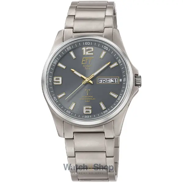 Ceas ETT Eco Tech Time ETT Eco Tech Time EGT-11601-21M Mens Watch Everest Solar Radio Controlled 41mm 10ATM