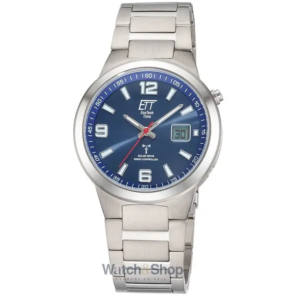 Ceas ETT Eco Tech Time ETT Eco Tech Time EGT-11709-32M Mens Watch Radio-controlled Solar Drive Everest Gents Titan 41mm 5ATM