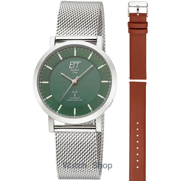Ceas ETT Eco Tech Time ETT Eco Tech Time ELS-11618-81MS Ladies Watch Atacama Solar Radio Controlled 36mm 5ATM
