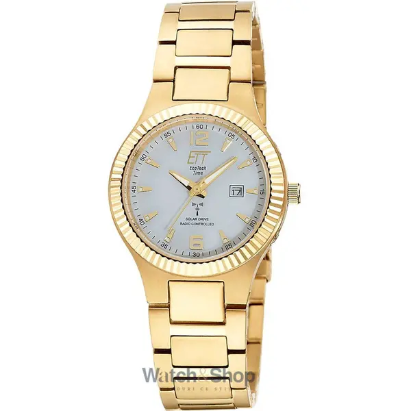 Ceas ETT Eco Tech Time ETT Eco Tech Time ELT-11673-12M Ladies Watch Solar Radio Titanium Everest Lady 32mm 5ATM