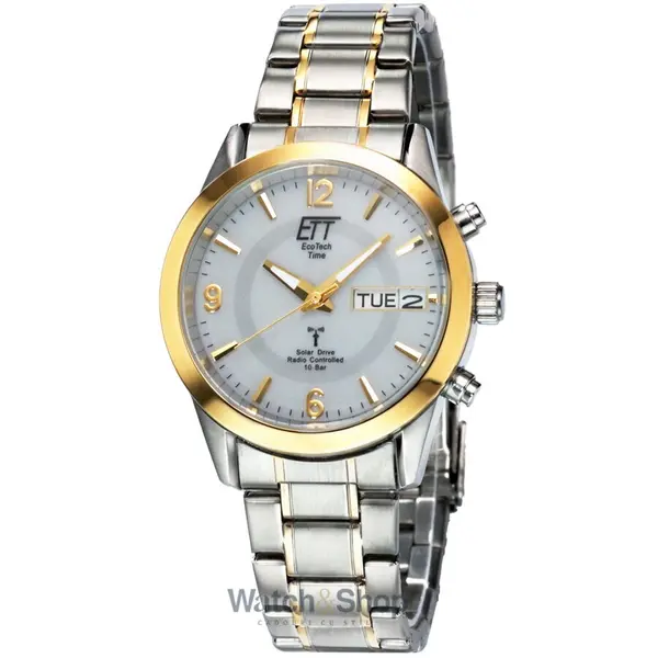 Ceas ETT Eco Tech Time ETT EGS-11253-12M Solar Drive Radio Controlled Gobi Men's 40mm 10ATM