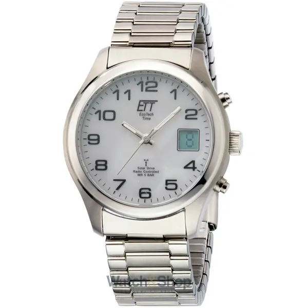 Ceas ETT Eco Tech Time ETT EGS-11335-62M Solar Drive Radio Controlled Basic Men's 39mm 5ATM