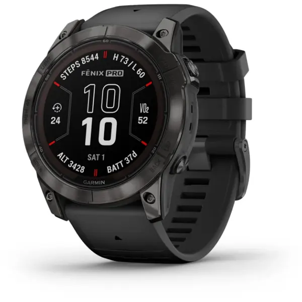 Ceas Fenix 7x Pro Sapphire Solar Titan DLC Carbon Gray/Black
