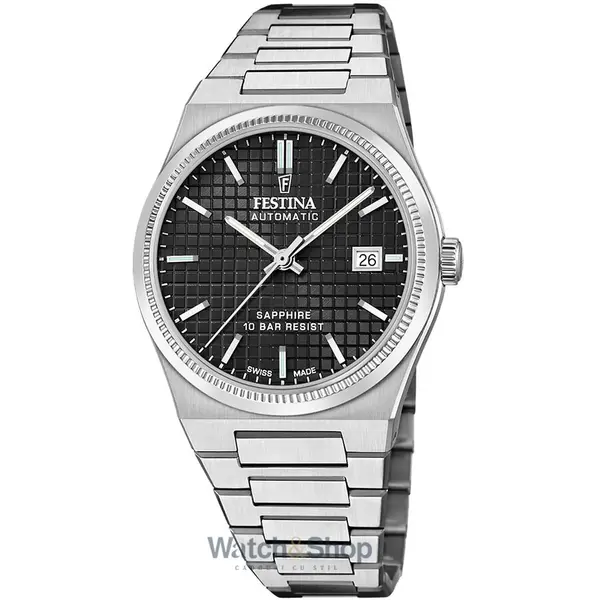 Ceas Festina Festina F20028/4 Mens Watch Swiss Made Rivé Automatic 40mm 10ATM