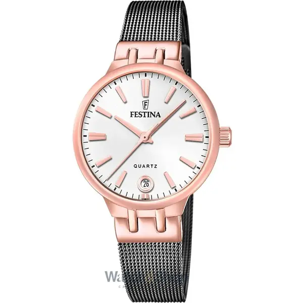 Ceas Festina Festina F20717/1 Ladies Watch Quartz Mademoiselle Saphire 33mm 5ATM