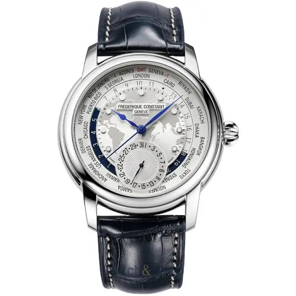 Ceas Frederique Constant Frederique Constant FC-718WM4H6 Mens watch Manufacture Classic Worldtimer 42mm 5ATM