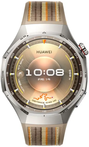 Ceas inteligent Huawei - Watch GT6 Pro, 1.47'', 46 mm, Brown Woven