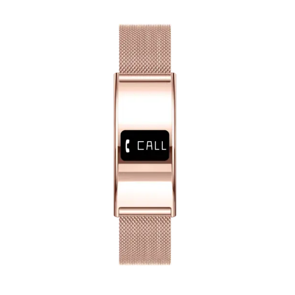 Ceas Inteligent iSEN B8, Rose gold, Aliaj de zinc, Ritm Cardiac Oxigen Sange, Detectare Presiune, Urmarire Somn Activitate, Sanatate Femei, 33mAh, BLE 5.3, Incarcare Magnetica