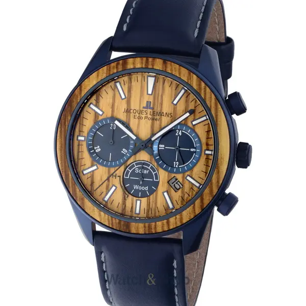 Ceas Jacques Lemans Jacques Lemans 1-2115N Eco Power Solar Chronograph 44 mm