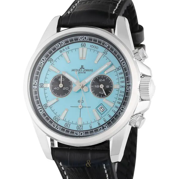 Ceas Jacques Lemans Jacques Lemans 1-2117R Liverpool Mens Chronograph 44mm 20ATM