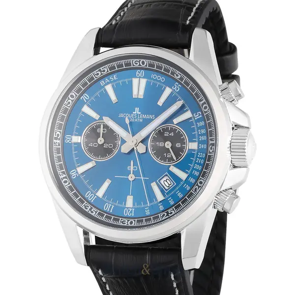 Ceas Jacques Lemans Jacques Lemans 1-2117S Liverpool Mens Chronograph 44mm 20ATM