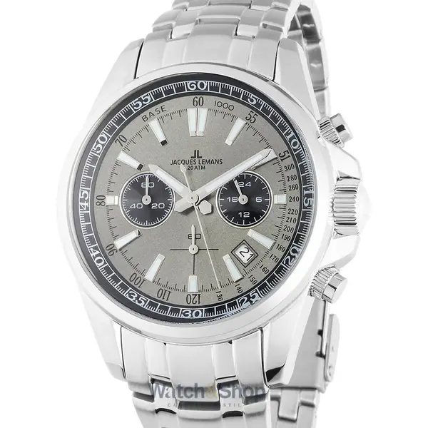 Ceas Jacques Lemans Jacques Lemans 1-2117ZA Liverpool Mens Chronograph 44mm 20ATM