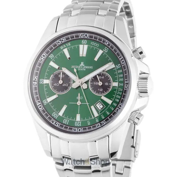 Ceas Jacques Lemans Jacques Lemans 1-2117ZD Liverpool Mens Chronograph 44mm 20ATM