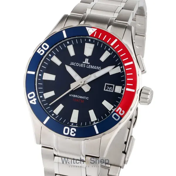 Ceas Jacques Lemans Jacques Lemans 1-2131E Hybromatic Mens Watch 42mm 10ATM