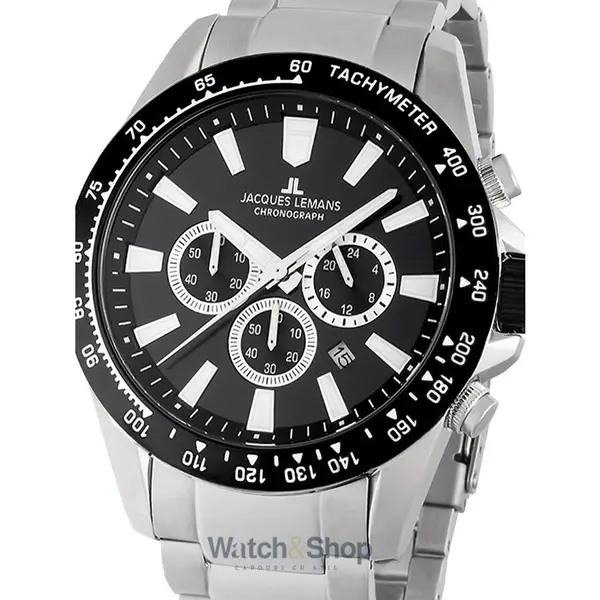 Ceas Jacques Lemans Jacques Lemans 1-2140E Liverpool Chronograph Mens Watch 48mm 10ATM