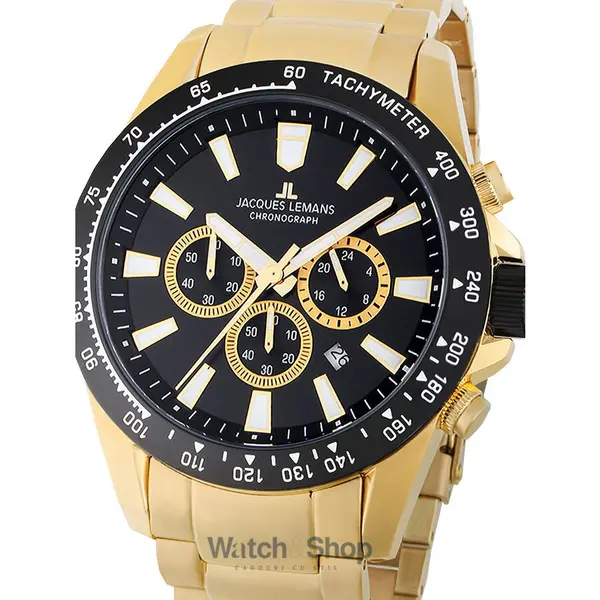 Ceas Jacques Lemans Jacques Lemans 1-2140I Liverpool Chronograph Mens Watch 48mm 10ATM