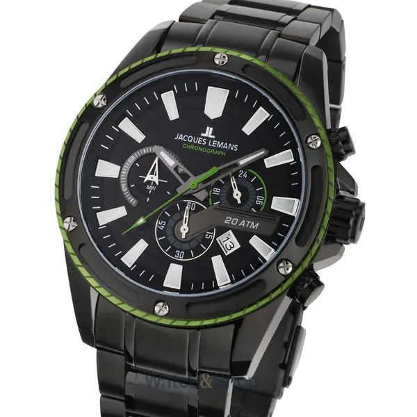 Ceas Jacques Lemans Jacques Lemans 1-2141H Liverpool Chronograph Mens Watch 48mm 20ATM