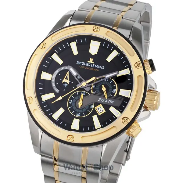Ceas Jacques Lemans Jacques Lemans 1-2141I Liverpool Chronograph Mens Watch 48mm 20ATM