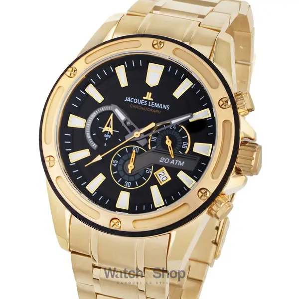 Ceas Jacques Lemans Jacques Lemans 1-2141J Liverpool Chronograph Mens Watch 48mm 20ATM