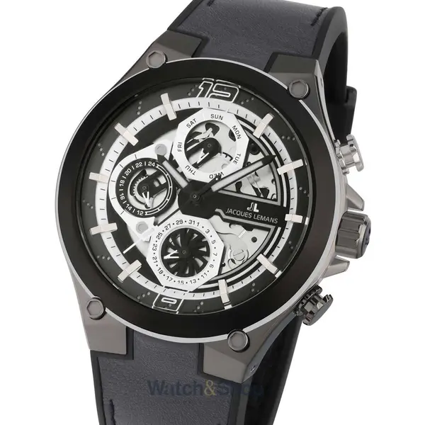 Ceas Jacques Lemans Jacques Lemans 1-2150A Manchester Multifunction Mens Watch 43mm 10ATM
