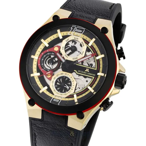 Ceas Jacques Lemans Jacques Lemans 1-2150C Manchester Multifunction Mens Watch 43mm 10ATM