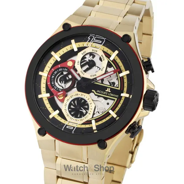 Ceas Jacques Lemans Jacques Lemans 1-2150H Manchester Multifunction Mens Watch 43mm 10ATM