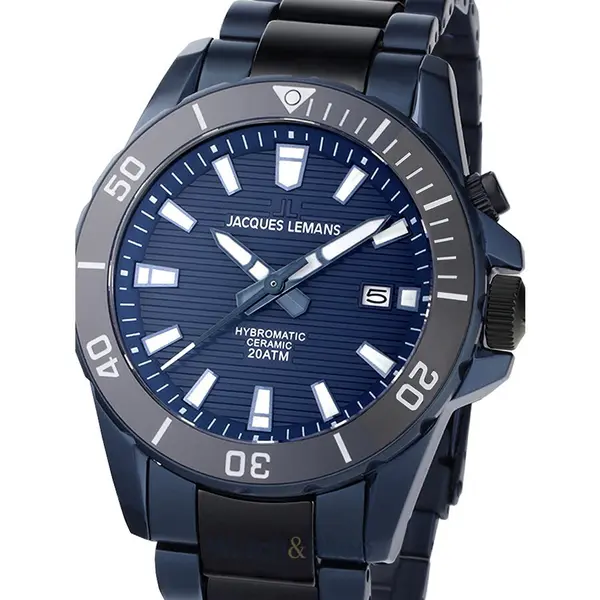 Ceas Jacques Lemans Jacques Lemans 1-2222B Hybromatic Mens Watch 42mm 20ATM