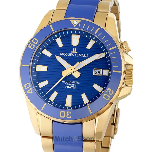 Ceas Jacques Lemans Jacques Lemans 1-2222E Hybromatic Mens Watch 42mm 20ATM