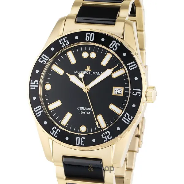 Ceas Jacques Lemans Jacques Lemans 42-10G Liverpool Ceramic Mens Watch 42mm 10ATM