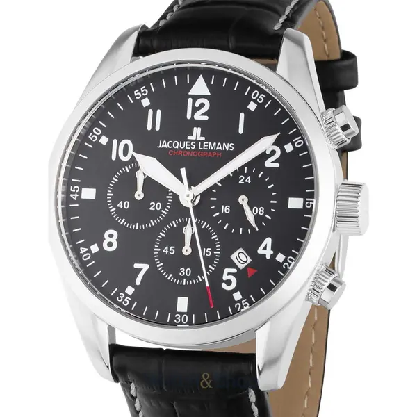 Ceas Jacques Lemans Jacques Lemans 42-2A Barcelona Mens Chronograph 42mm 10ATM