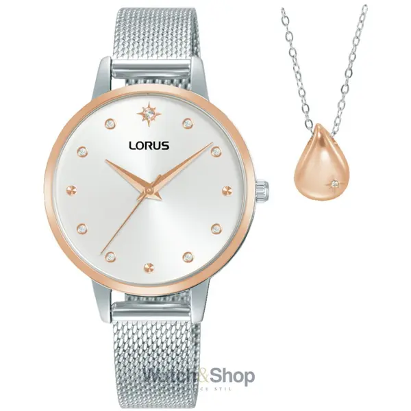 Ceas Lorus Lorus RG288XX9 Ladies Watch Set With Necklace 32mm