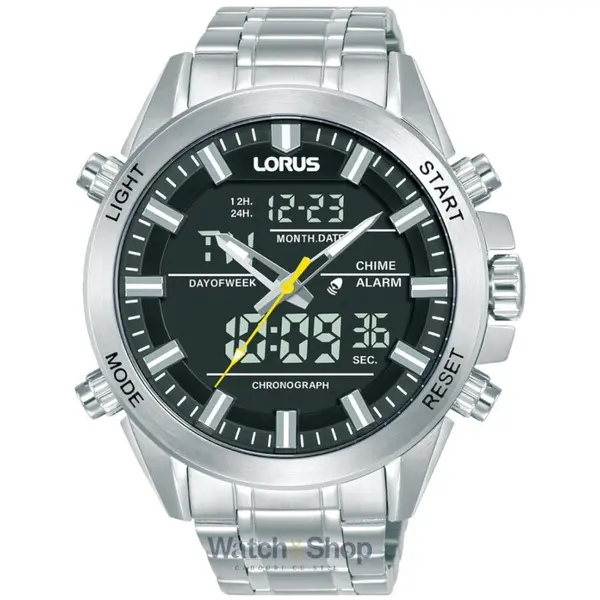 Ceas Lorus Lorus RW663AX9 Mens Watch Analog-Digital Alarm Chronograph 45mm 10ATM