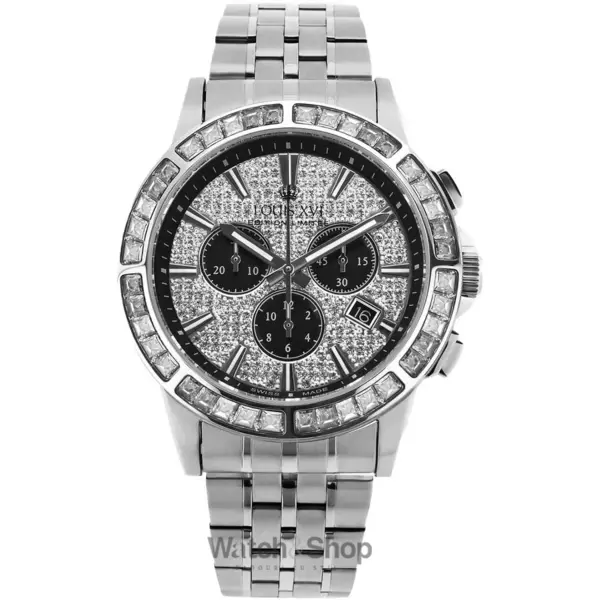 Ceas Louis XVI Louis XVI LXVI1131 Mens Watch Majesté Iced Out Baguette Chronograph 43mm 5ATM