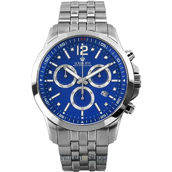 Ceas Louis XVI Louis XVI LXVI3521 Mens Watch Athos le Grand 2.0 Diamond Chronograph 48mm 10ATM