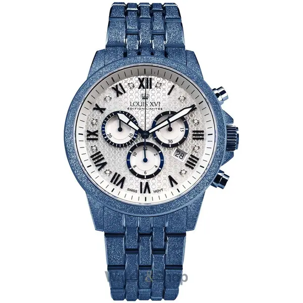 Ceas Louis XVI Louis XVI LXVI3681 Mens Watch Aramis Frosted 2.0 Diamond Chronograph 43mm 5ATM