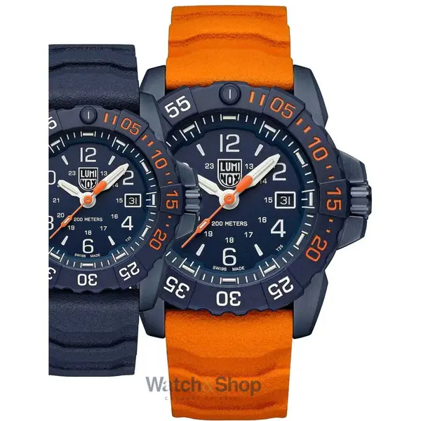 Ceas Luminox Luminox XS.3253.CBNSF.SET Mens Watch Navy Seal Back to the Blue 45mm 20ATM