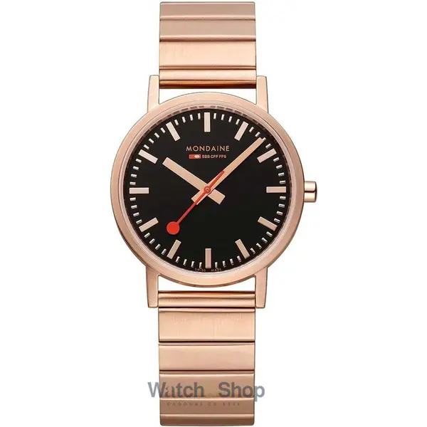 Ceas Mondaine Mondaine A660.30314.16SBR Classic Black And pink 36mm 3ATM