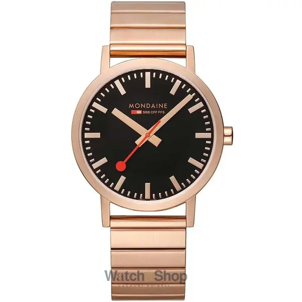 Ceas Mondaine Mondaine A660.30360.16SBR Classic Black And pink 40mm 3ATM