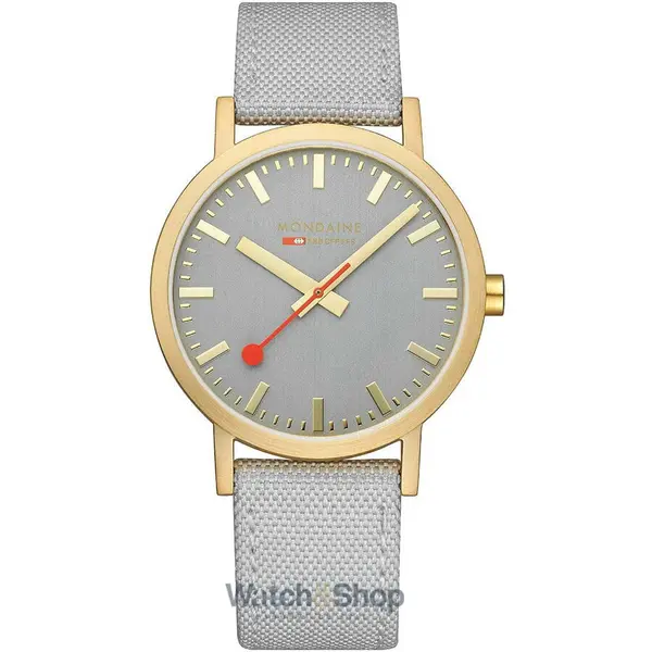 Ceas Mondaine Mondaine A660.30360.80SBU Classic Gray And Gold 40mm 3ATM