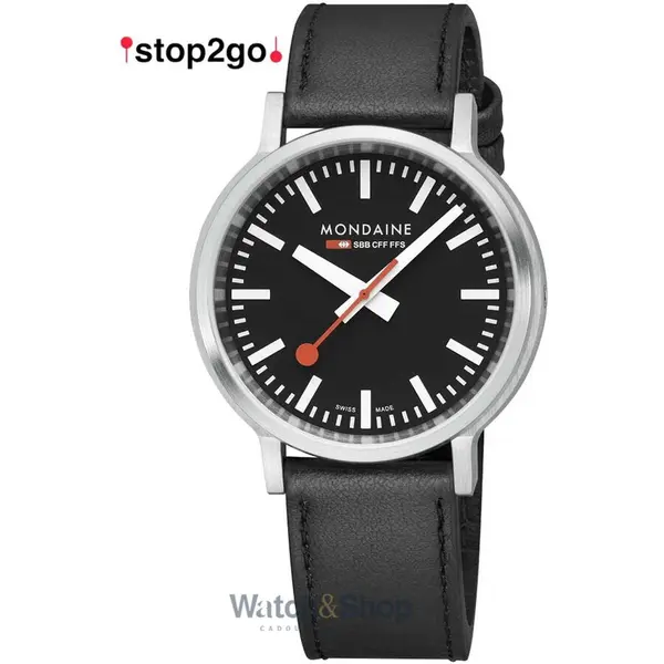 Ceas Mondaine Mondaine MST.41020.LBV.2SE Mens Watch SBB Stop2Go 41mm 3ATM