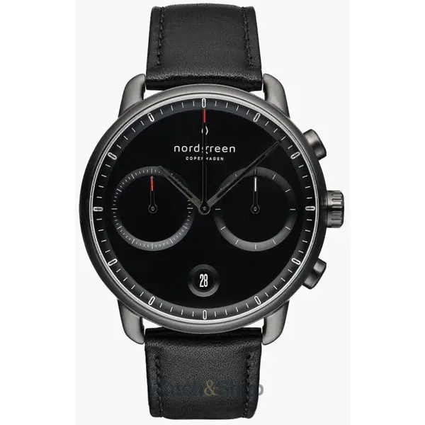 Ceas Nordgreen Nordgreen PI42GMLEBLBL Mens Watch Pioneer Chronograph 42mm 10ATM