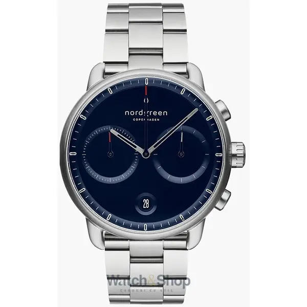 Ceas Nordgreen Nordgreen PI42SI3LSINA Mens Watch Pioneer Chronograph 42mm 10ATM